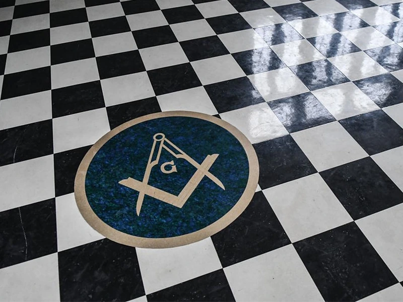Pavimento a Scacchi Massoneria