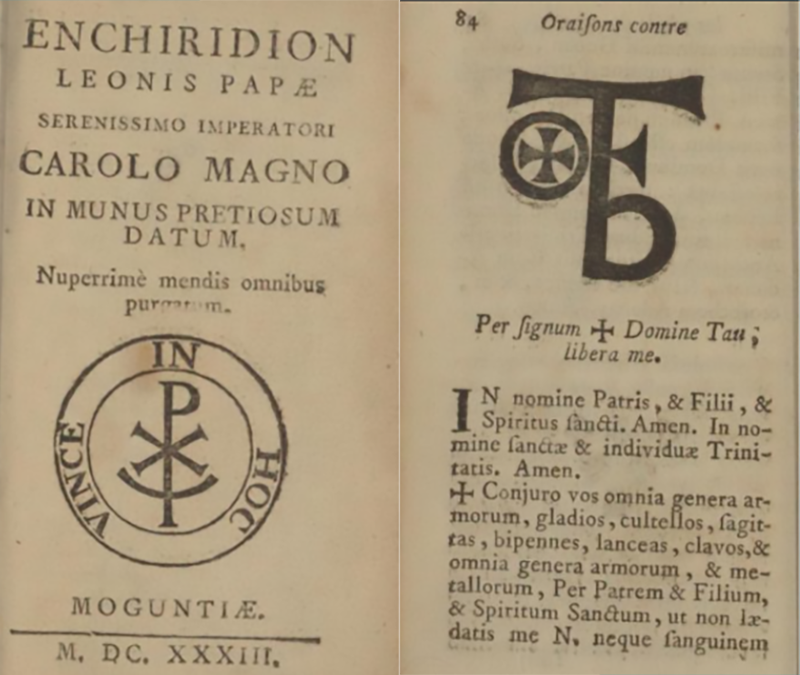 Simbolo abbazia Morimondo nell'Enchiridion Leonis Papae 1636