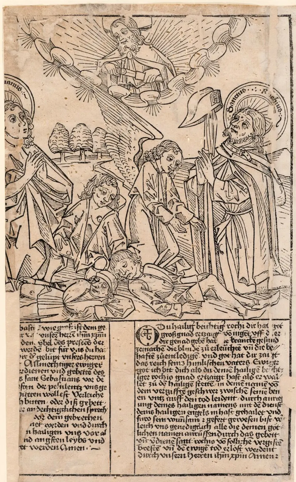Xilografia simbolo tau originale Morimondo